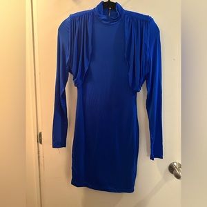 Blue bodycon Marciano dress.